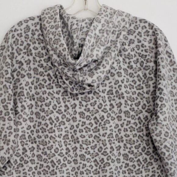 Muk Luks Women's Large Hooded Animal Print Night Shirt Night Gown with Pockets - Picture 9 of 9